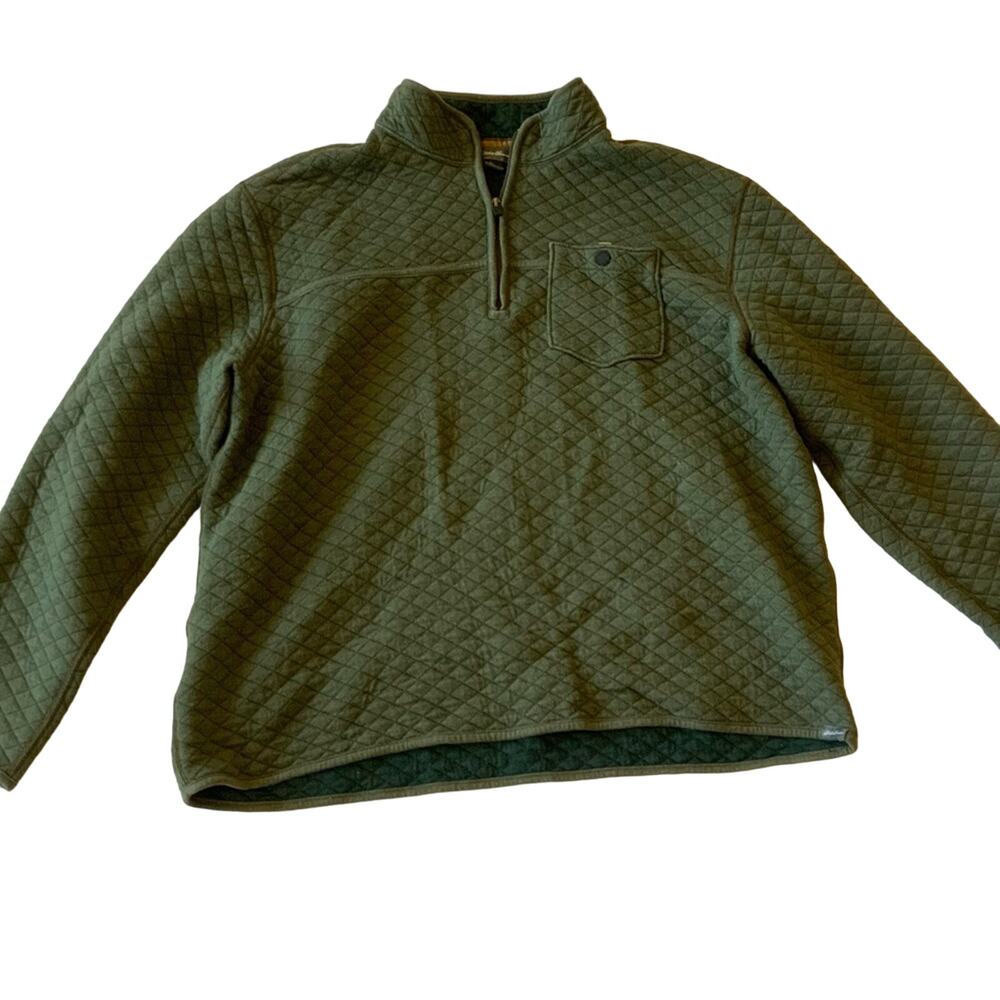 Green Eddie Bauer quarter zip pullover